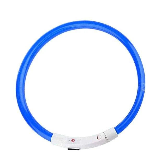 Dog Collar Adjustable Cut-To-Length USB Rechargeable 3 Modes