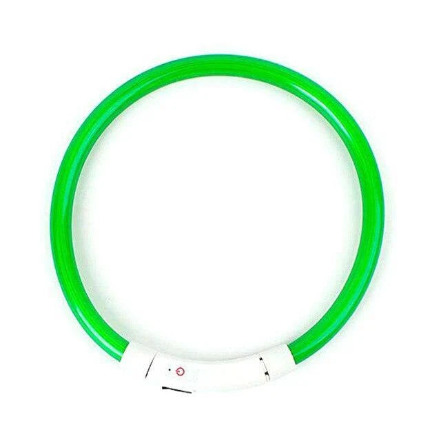 Dog Collar Adjustable Cut-To-Length USB Rechargeable 3 Modes