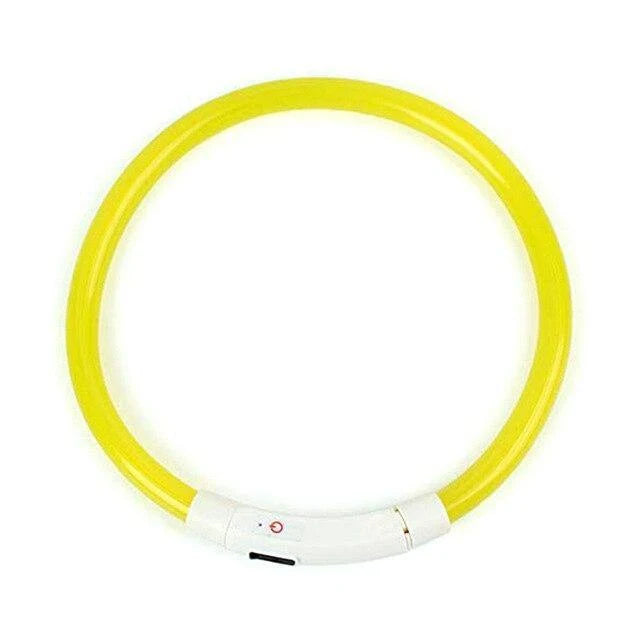 Dog Collar Adjustable Cut-To-Length USB Rechargeable 3 Modes