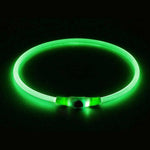 Dog Collar Adjustable Cut-To-Length USB Rechargeable 3 Modes