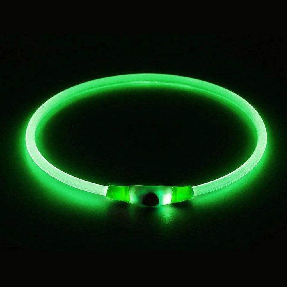 Dog Collar Adjustable Cut-To-Length USB Rechargeable 3 Modes
