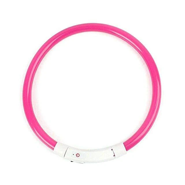 Dog Collar Adjustable Cut-To-Length USB Rechargeable 3 Modes