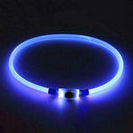Dog Collar Adjustable Cut-To-Length USB Rechargeable 3 Modes