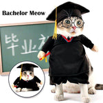Dog Costume Professor-Themed Breathable Cotton Blend
