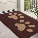 Dog Door Mat Absorbent Chenille Microfibre Non-Slip Machine Washable