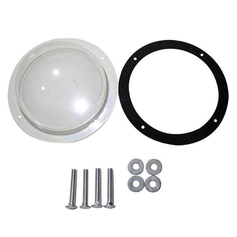 Dog Fence Window Clear Acrylic Dome Hardware Included