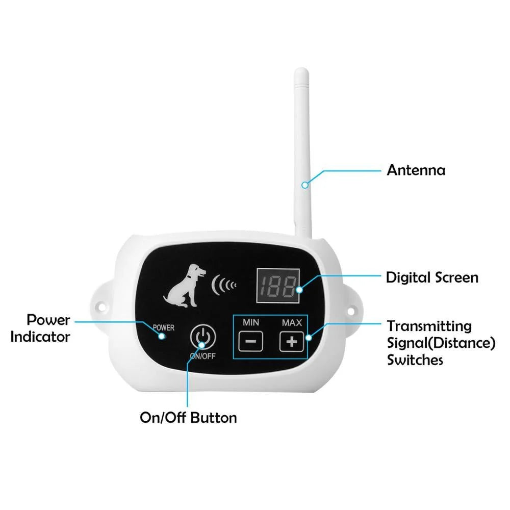 Dog Fence Wireless Adjustable Radius Gradual Training Mode