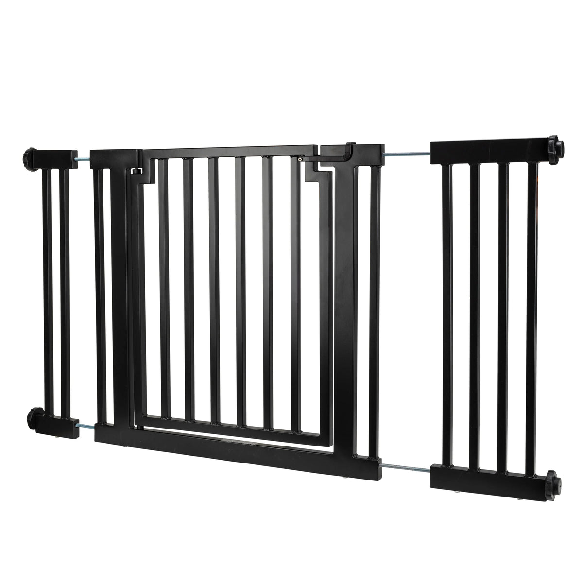 Dog Gate Extra Tall 42 Inch Steel Walk-Through Pressure-Mounted