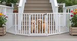 Dog Gate Extra Wide Freestanding Steel Walk-Through Door