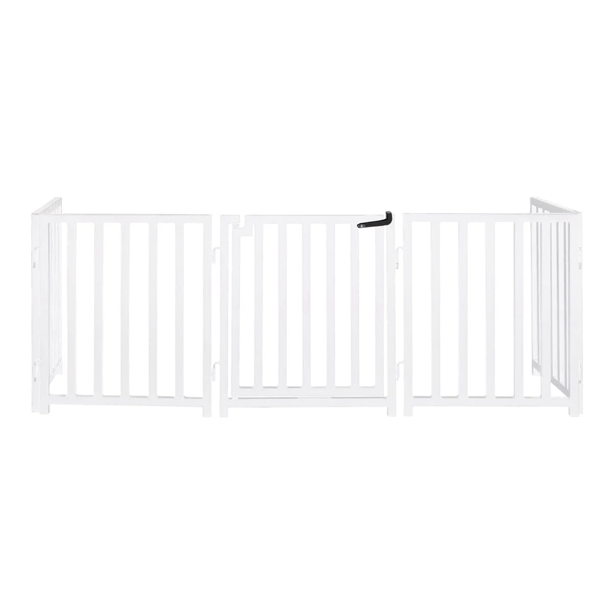 Dog Gate Extra Wide Freestanding Steel Walk-Through Door