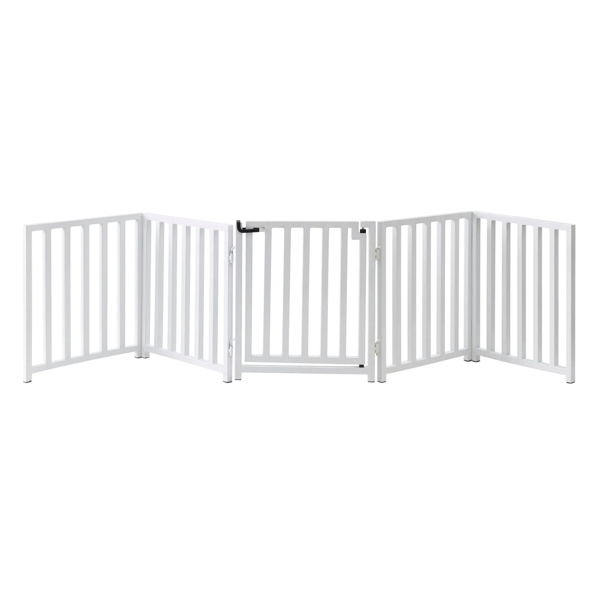 Dog Gate Extra Wide Freestanding Steel Walk-Through Door