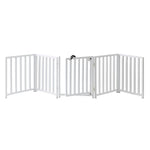 Dog Gate Extra Wide Freestanding Steel Walk-Through Door