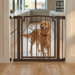 Dog Gate Extra Wide Pressure-Mounted Walk-Through Door