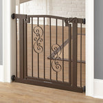 Dog Gate Extra Wide Pressure-Mounted Walk-Through Door