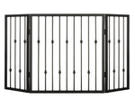 Dog Gate Freestanding Folding Wrought Iron 36–56 Inches Wide