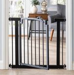 Dog Gate Steel Pressure-Mounted Walk-Through Door