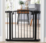 Dog Gate Steel Pressure-Mounted Walk-Through Door
