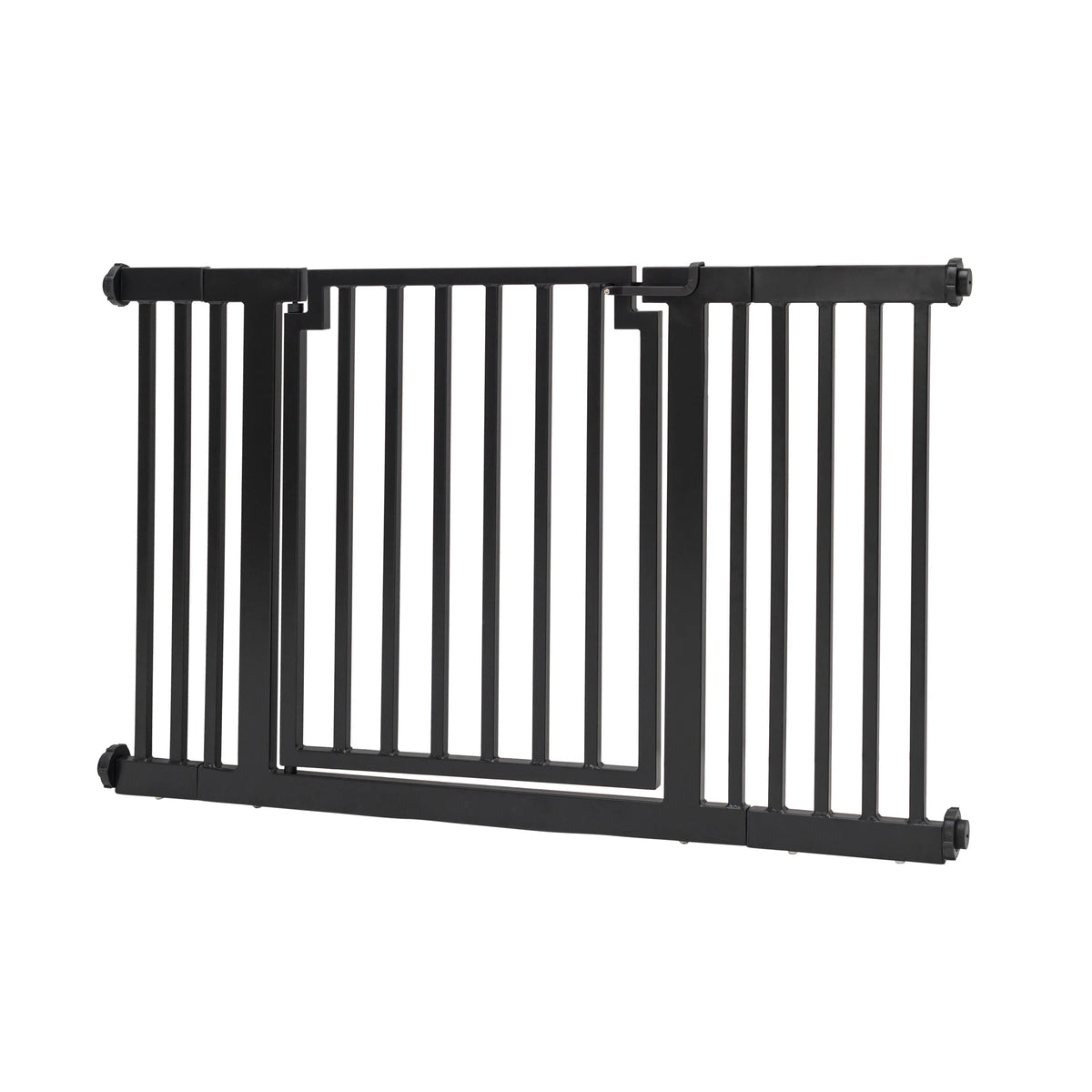 Dog Gate Weather-Resistant Steel Pressure-Mounted Adjustable