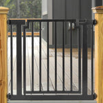 Dog Gate Weather-Resistant Steel Pressure-Mounted Adjustable