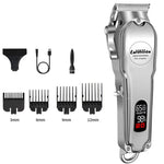 Dog Grooming Clippers Quiet Cordless Carbon Steel Blades 180-Minute Runtime