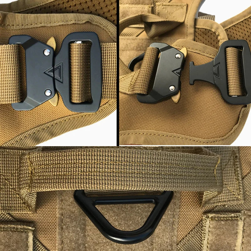 Dog Harness 1050D Nylon MOLLE Reinforced Handle