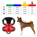 Dog Harness No-Pull LED Lights USB-C Rechargeable
