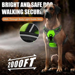 Dog Harness Rechargeable LED Lights Adjustable Padded Fit
