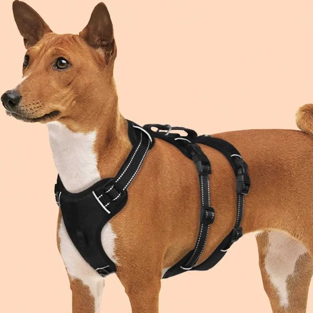 Dog Harness Reflective Escape-Proof Adjustable No-Pull Fit