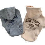Dog Hoodie Cotton Fleece Lightweight Pullover With Stretch Cuffs