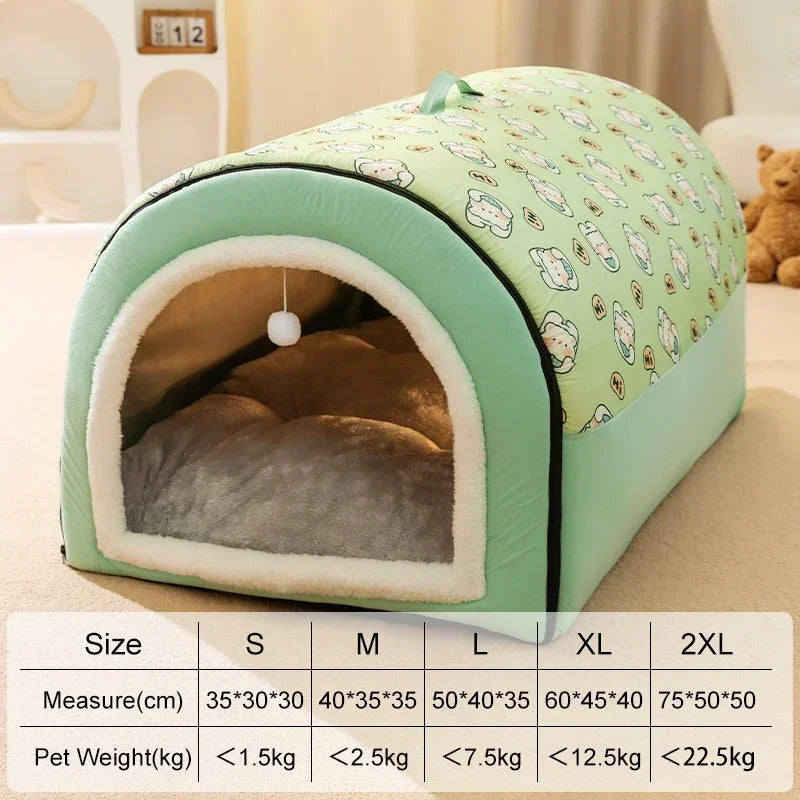 Dog House Insulated Cotton Machine Washable Detachable Design