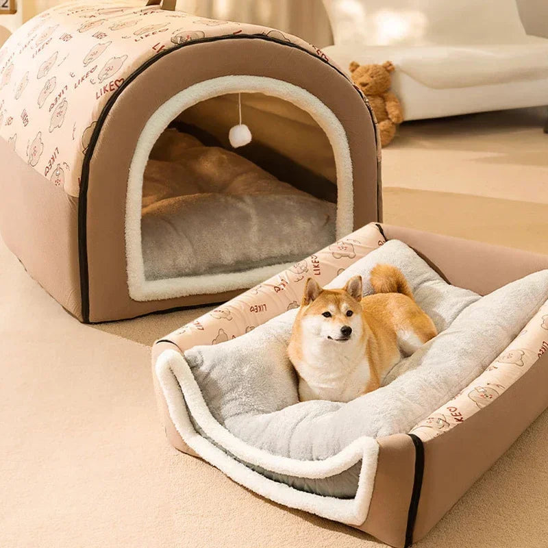 Dog House Insulated Cotton Removable & Washable Cover