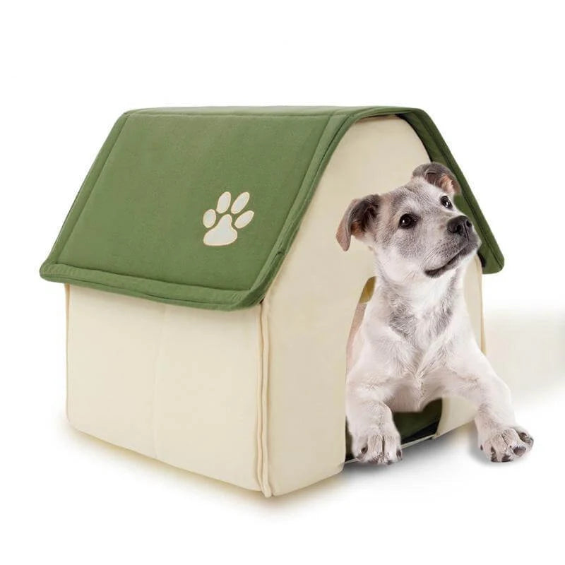 Dog House Kennel-Style Red or Green