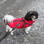 Dog Jacket Integrated Harness Windproof Water-Resistant & Reflective Details