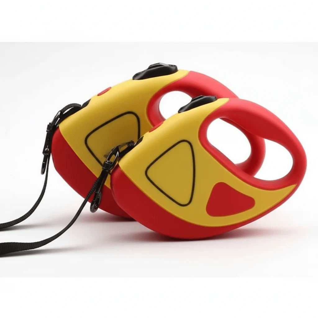 Dog Leash Retractable LED Light Anti-Slip Handle