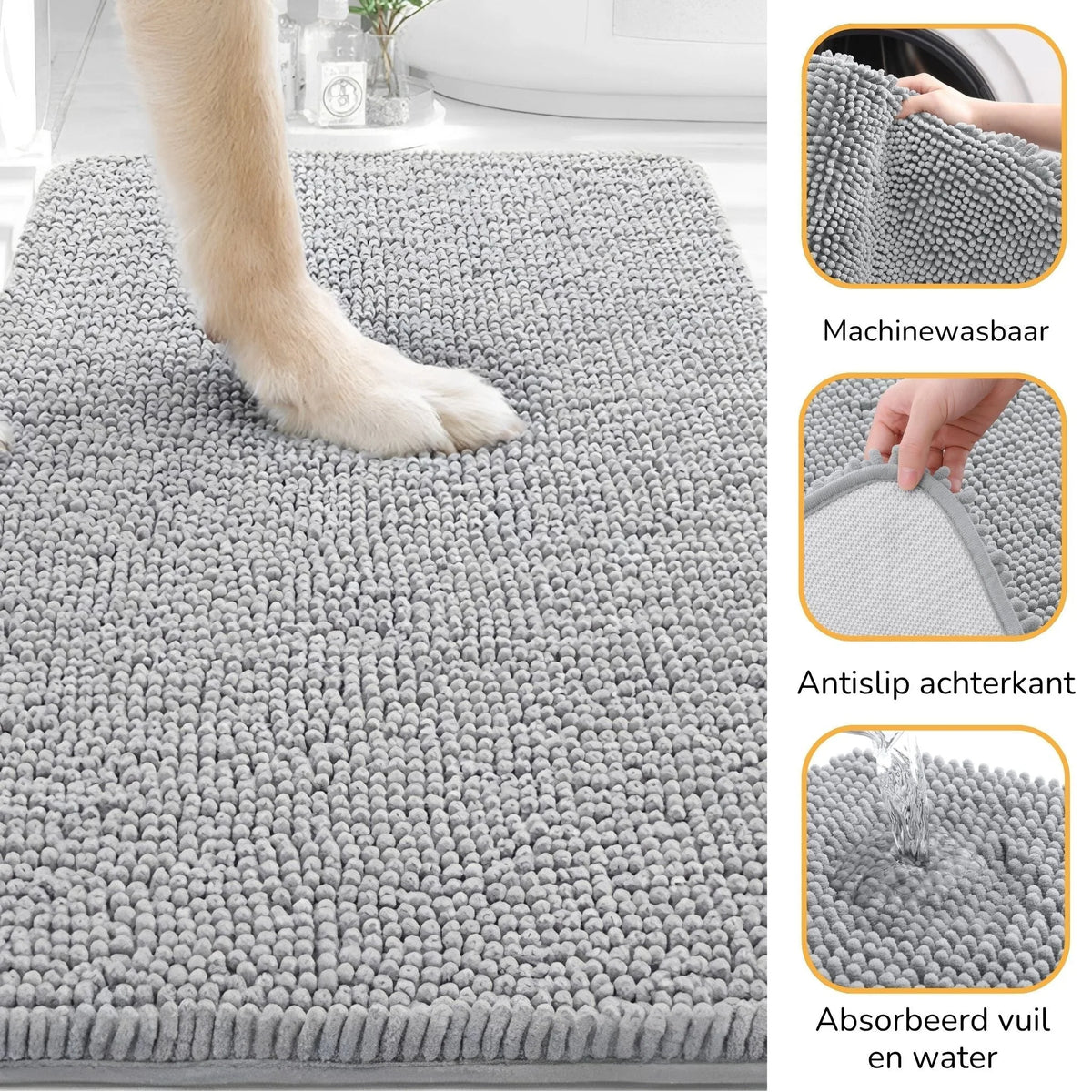 Dog Mat Absorbent Non-Slip Surface for Muddy Paws