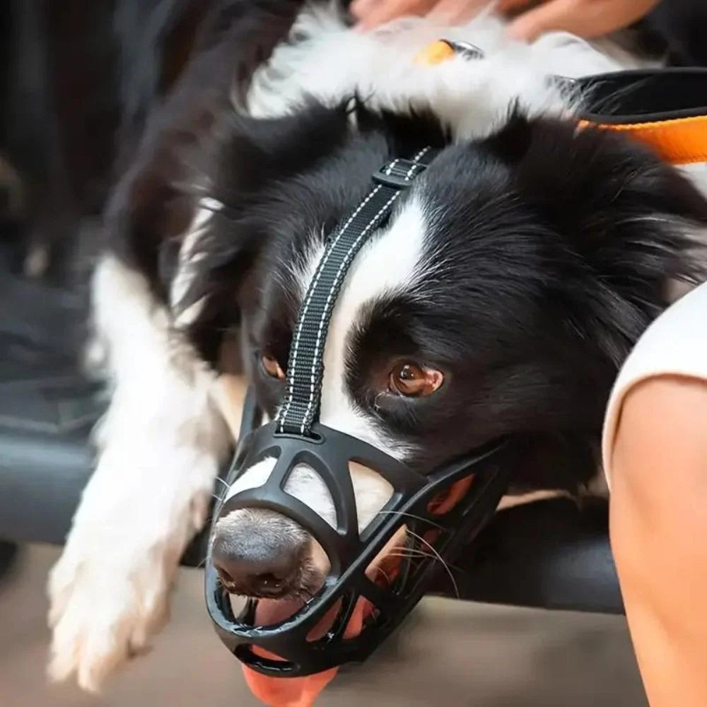 Dog Muzzle Adjustable Breathable Anti-Bite & Anti-Bark