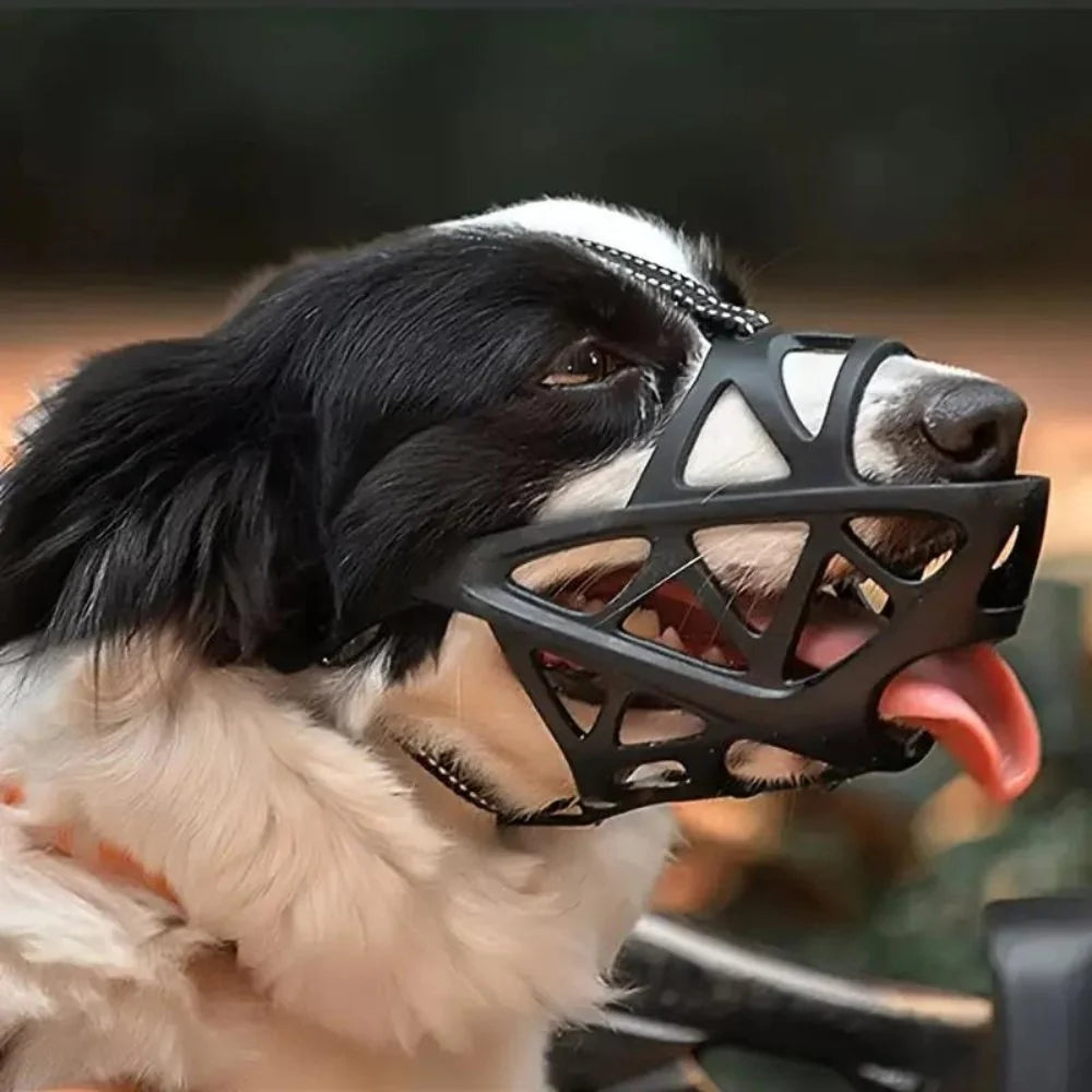 Dog Muzzle Adjustable Breathable Anti-Bite & Anti-Bark