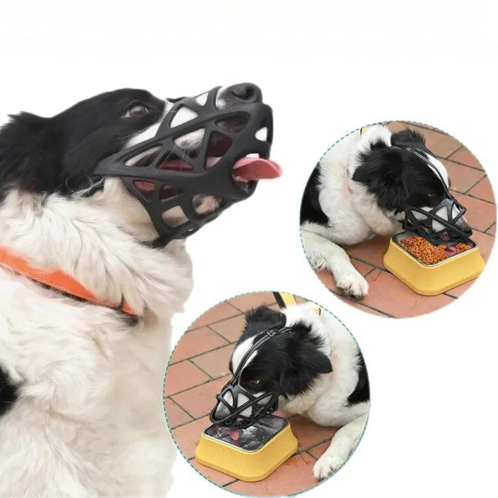 Dog Muzzle Adjustable Breathable Anti-Bite & Anti-Bark