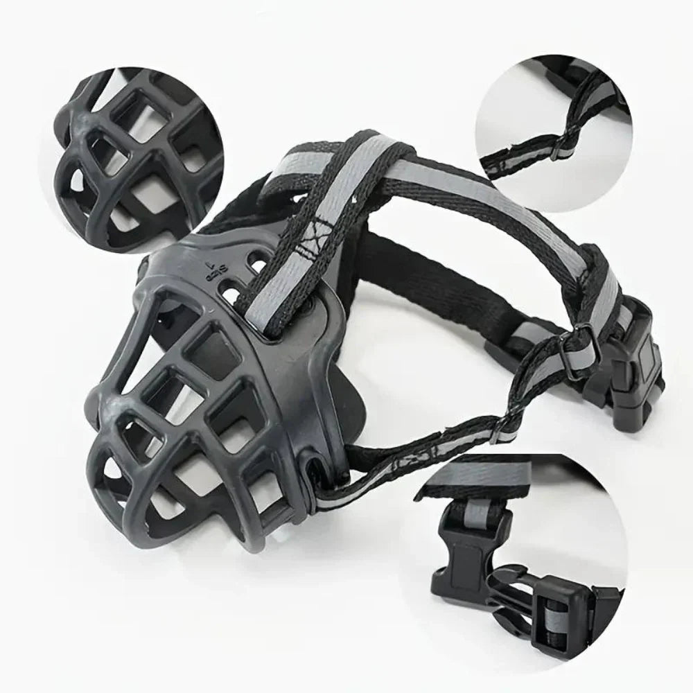 Dog Muzzle Anti-Bite Breathable Mesh Adjustable Straps