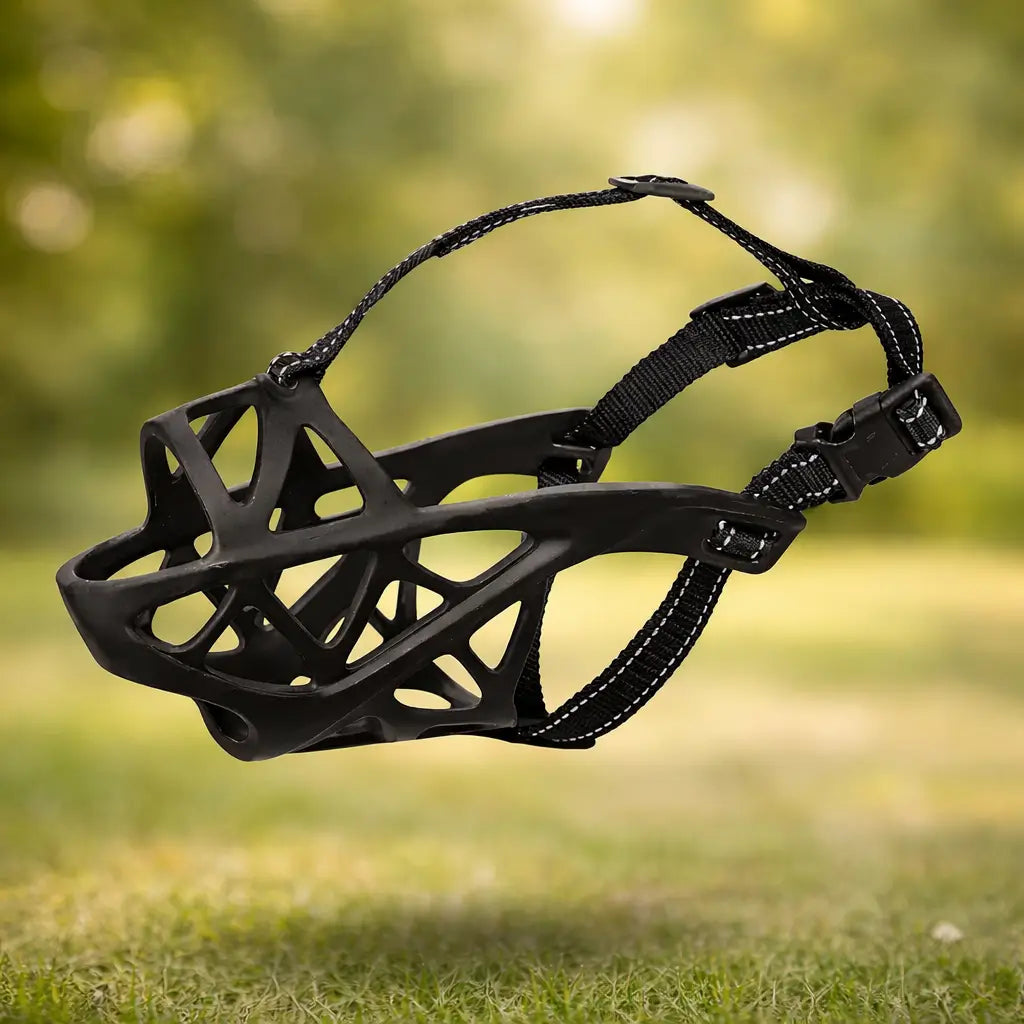 Dog Muzzle Breathable Adjustable Reflective Strap