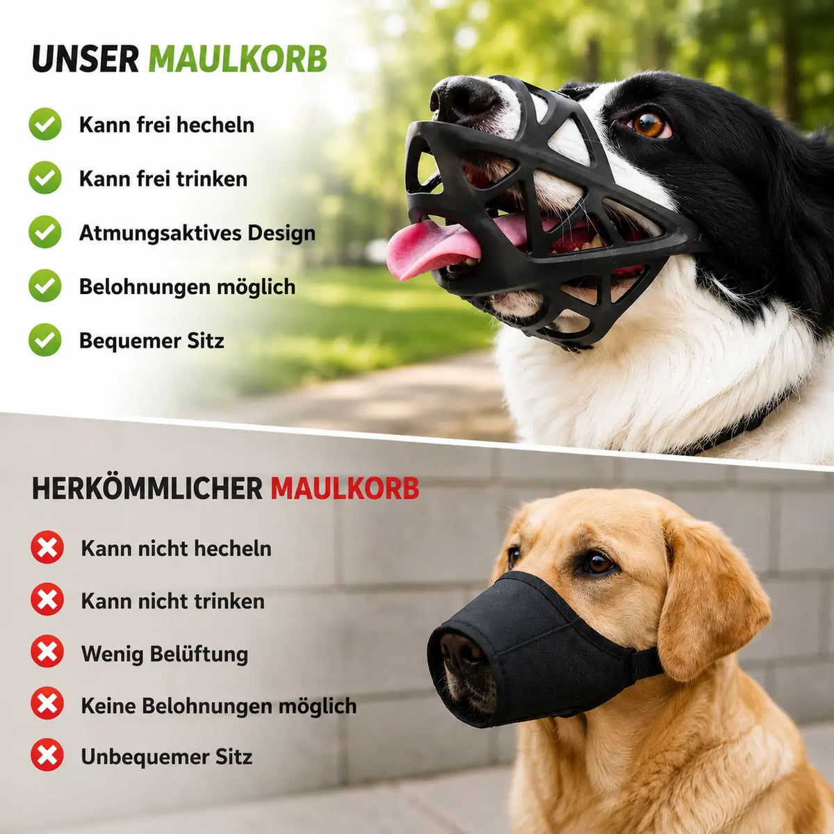 Dog Muzzle Breathable Adjustable Reflective Strap