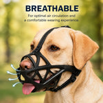 Dog Muzzle Breathable Adjustable Reflective Strap
