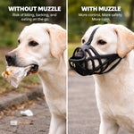 Dog Muzzle Breathable Adjustable Reflective Strap