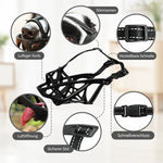 Dog Muzzle Breathable Adjustable Reflective Strap