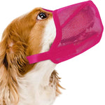 Dog Muzzle Breathable Mesh Adjustable Straps & Quick-Release Buckle