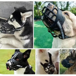 Dog Muzzle Breathable Polyester Mesh Adjustable Straps