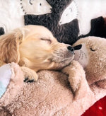 Dog Plush Toy Realistic Breathing Motion & Gentle Sounds