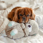 Dog Plush Toy Realistic Breathing Motion & Gentle Sounds