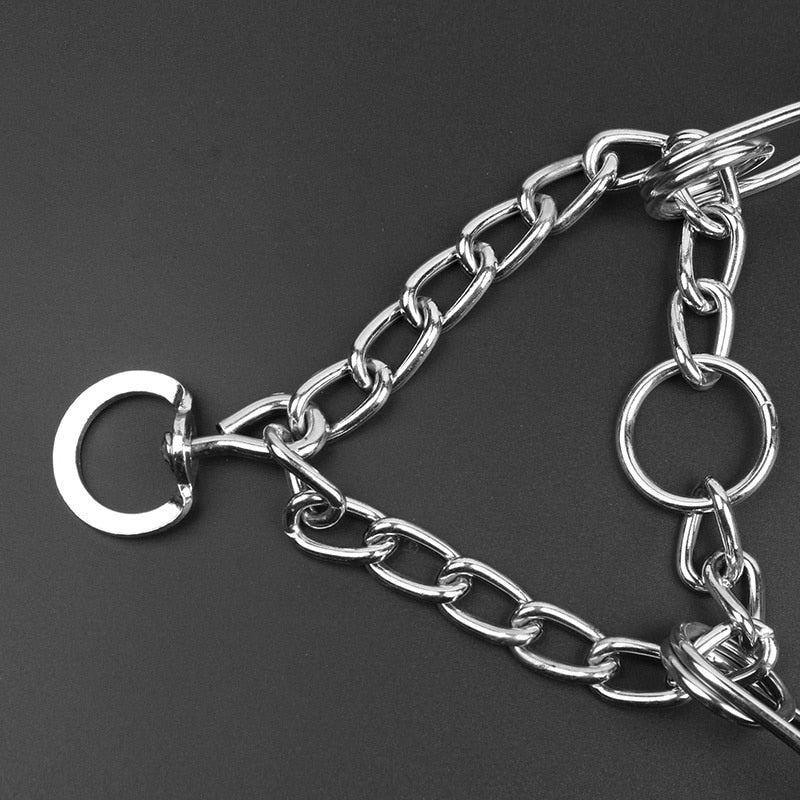 Dog Prong Training Collar Rubber-Tipped Adjustable Links