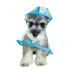 Dog Raincoat Transparent Waterproof Attached Hood